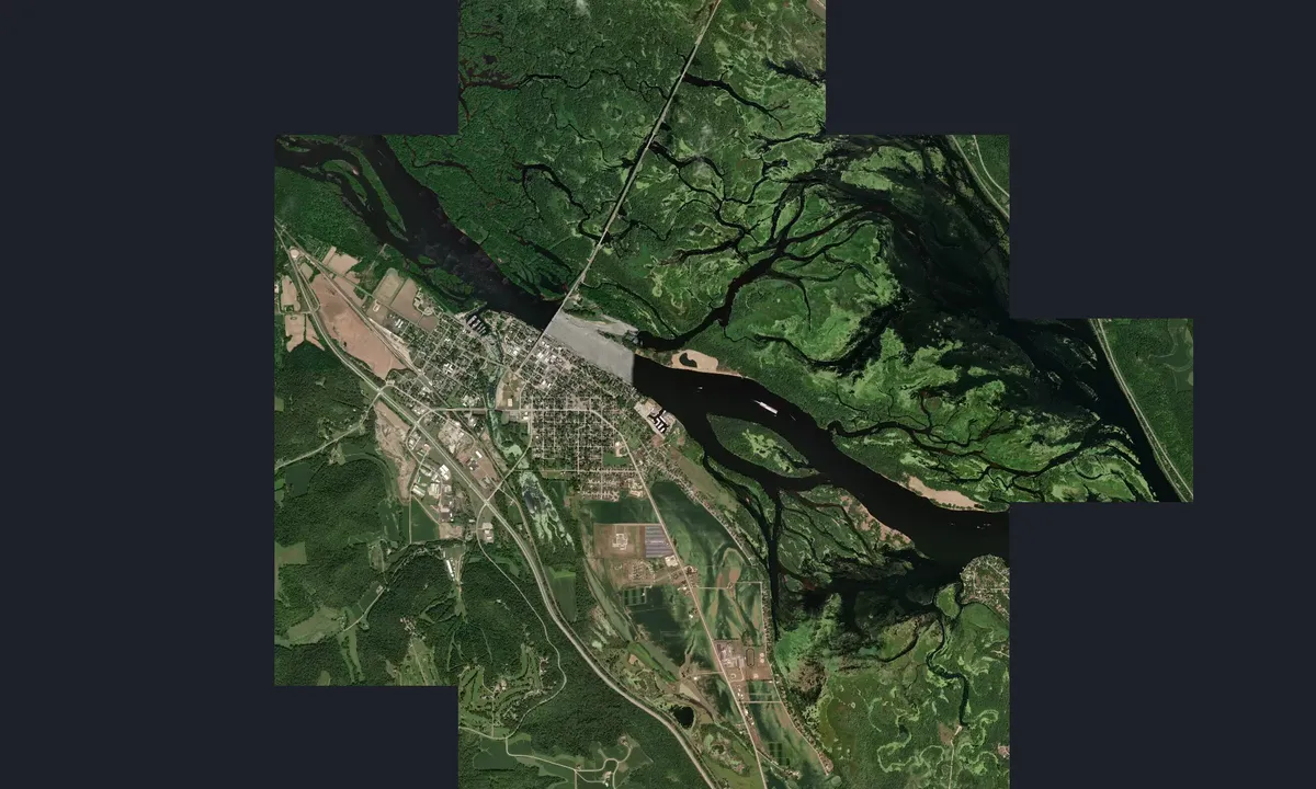 Flyfoto av Wabasha Marina