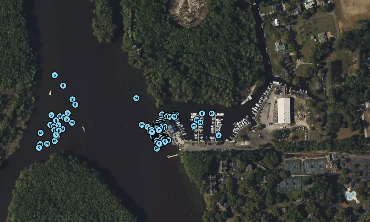 Satelite image of Wacca Wache Marina - Murrells Inlet