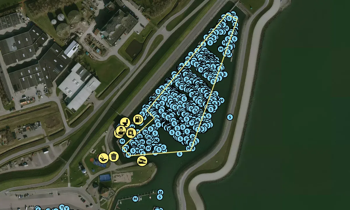 Satelite image of Waddenhaven Texel - Oudeschild