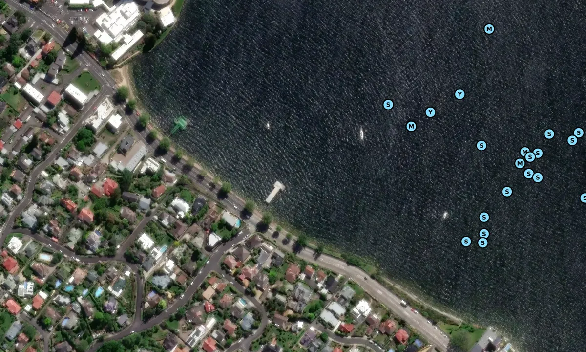 Satelite image of Waimea Dock