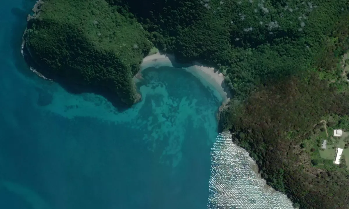 Flyfoto av Waipoa Bay