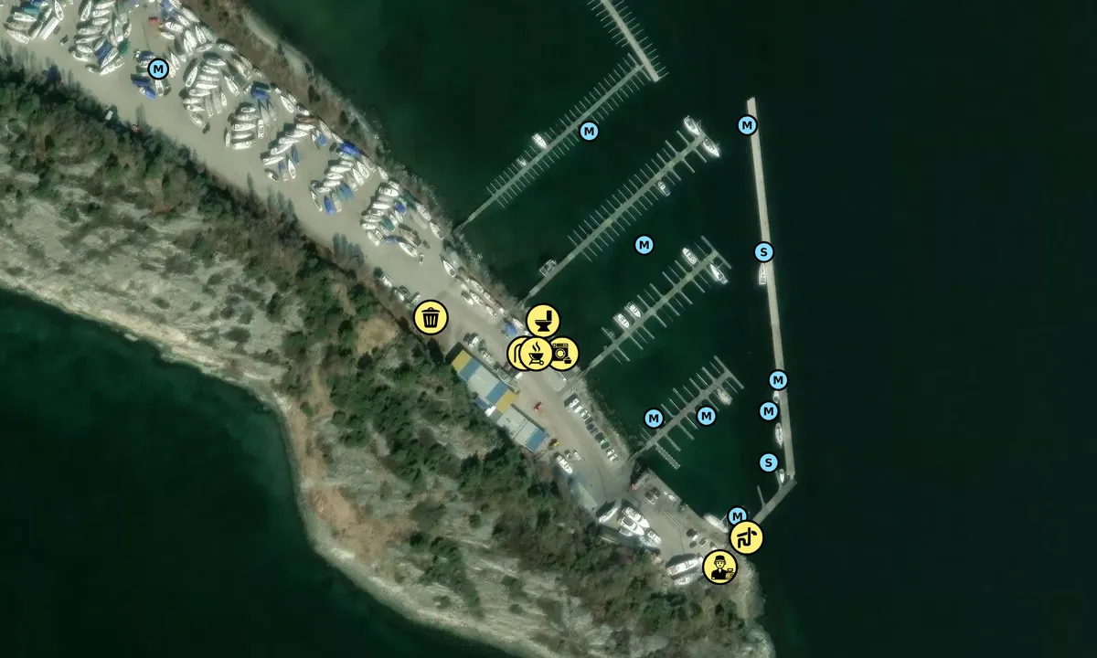 Satelite image of Wallhamn Marina
