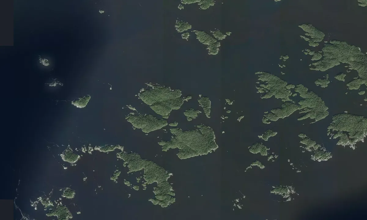 Flyfoto av Walsh Island (Joe's Bay)