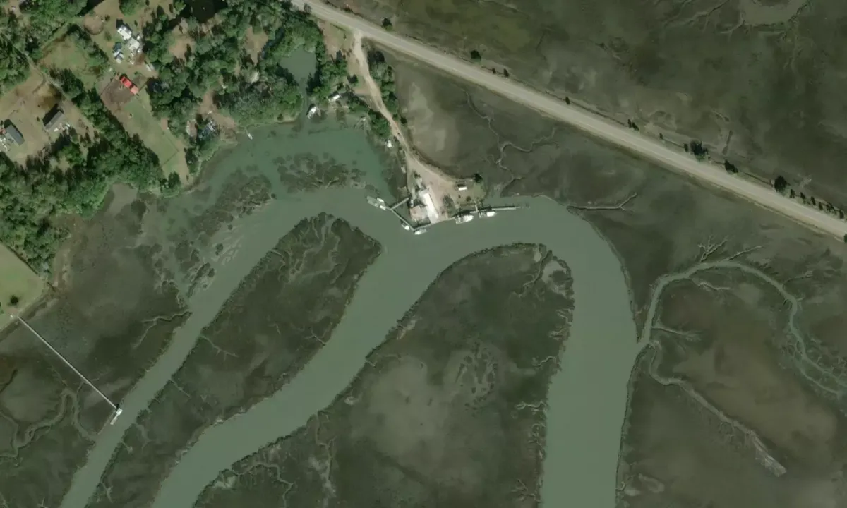 Satelite image of Wards Creek