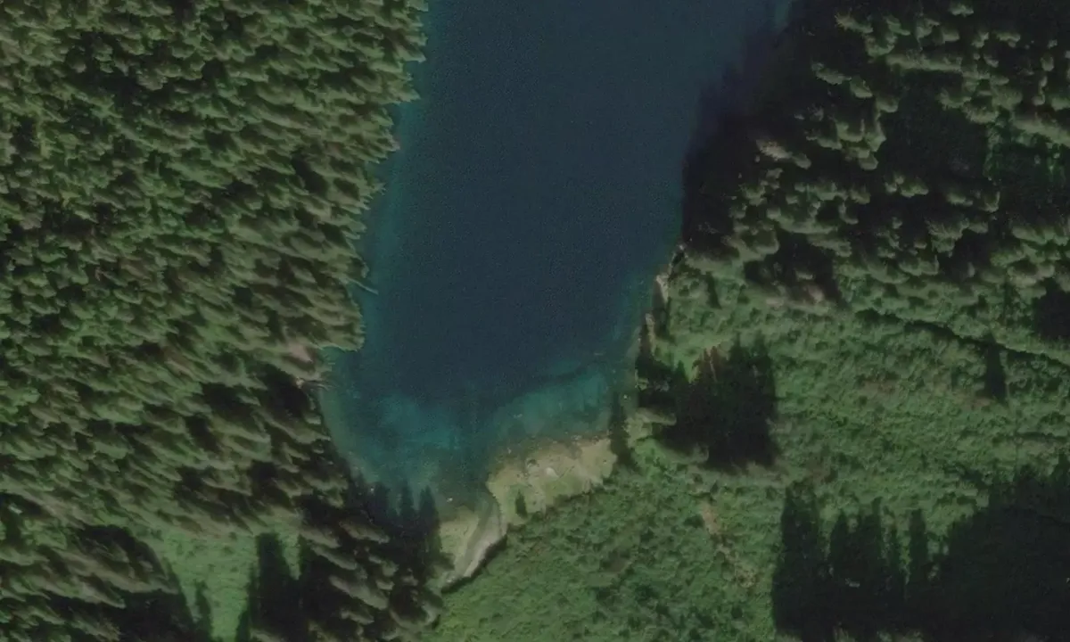 Satelite image of Warm Springs Bay