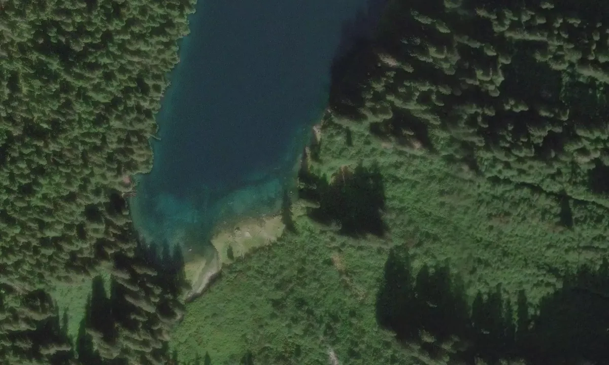 Satelite image of Warm Springs Bay
