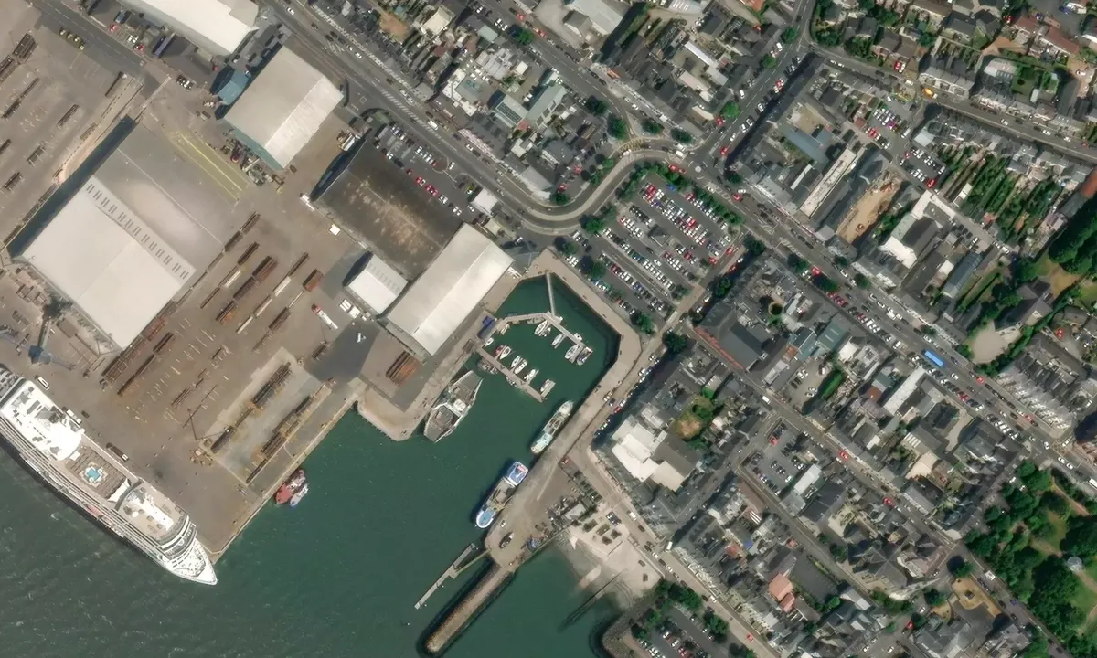 Satelite image of Warrenpoint Harbour