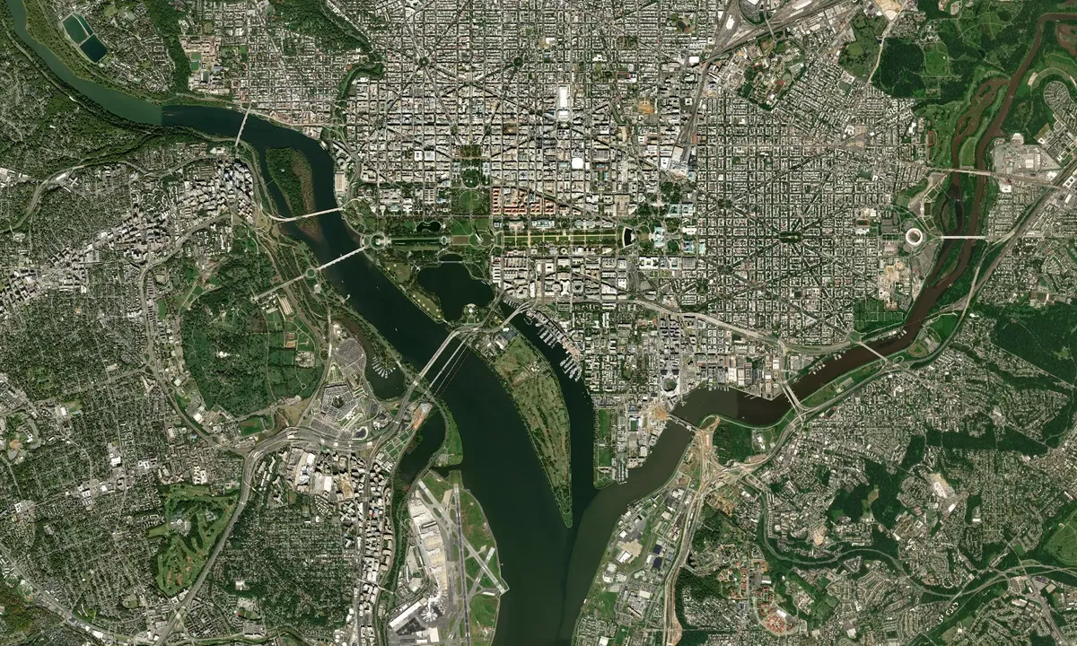 Flyfoto av Washington Channel (moorings only)