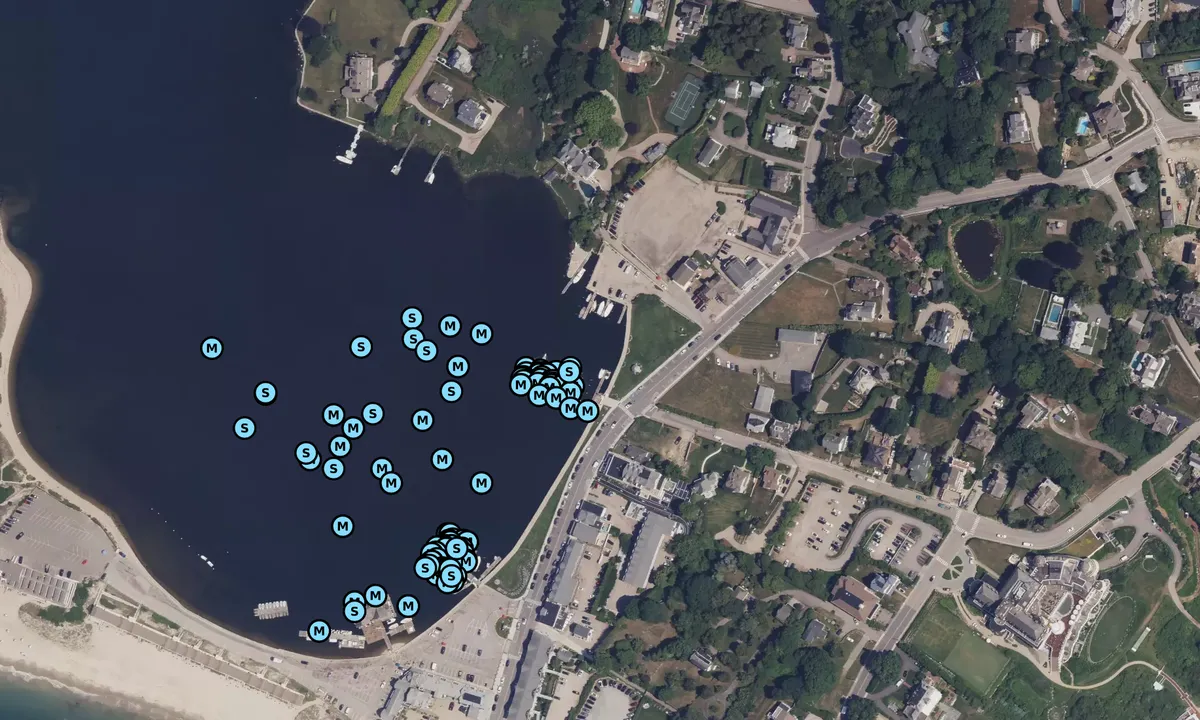 Satelite image of Watch Hill Docks