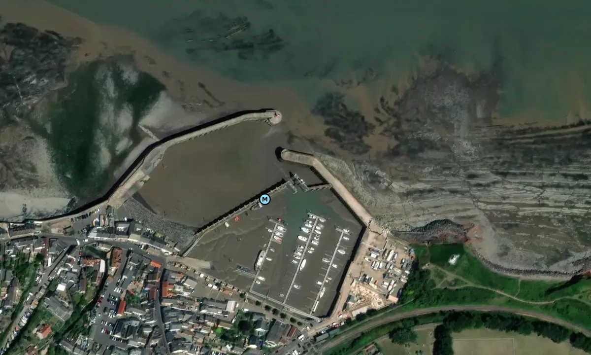Satelite image of Watchet Harbour Marina