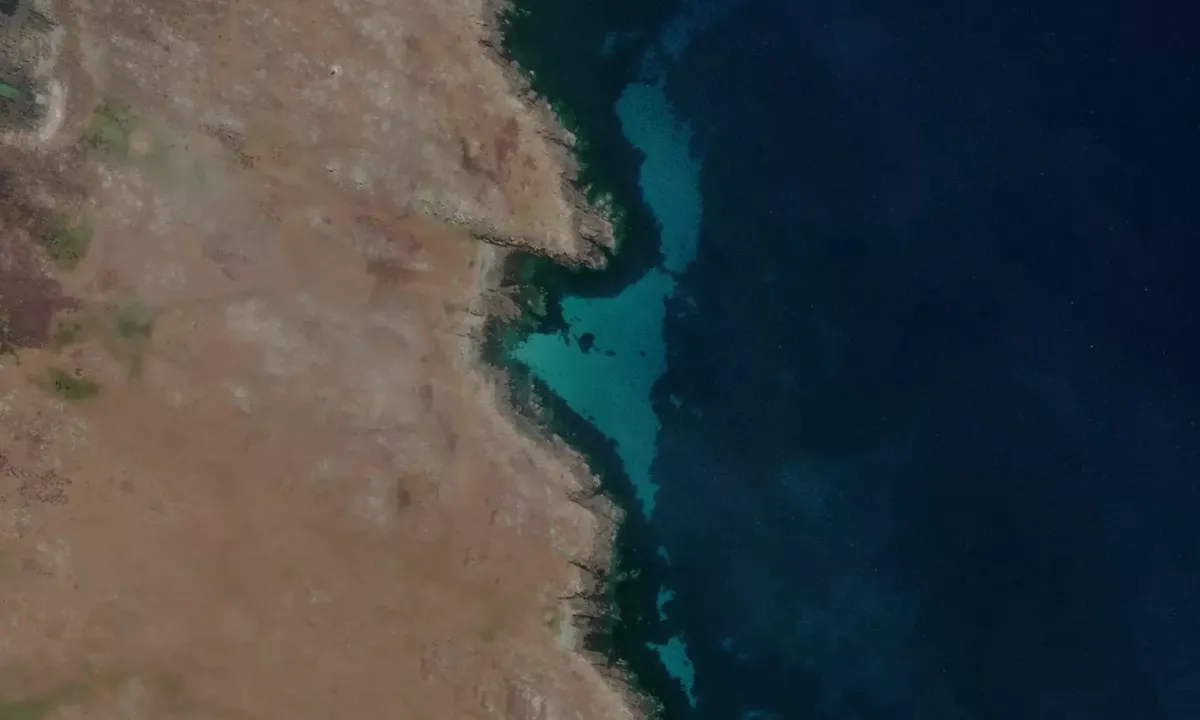 Satelite image of Waterhouse Island Lighthouse