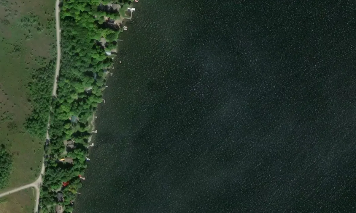 Satelite image of West Bay anchorage