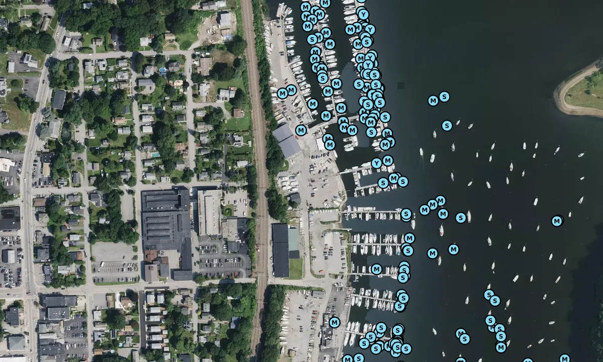 Satelite image of West Bay Yacht Club