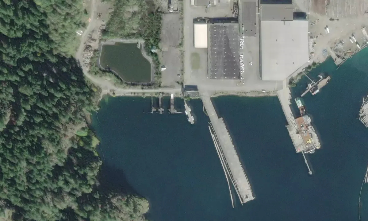 Satelite image of West Coast Marine Terminals