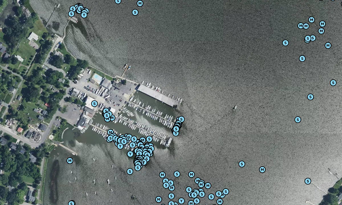Satelite image of West River Yacht Harbor