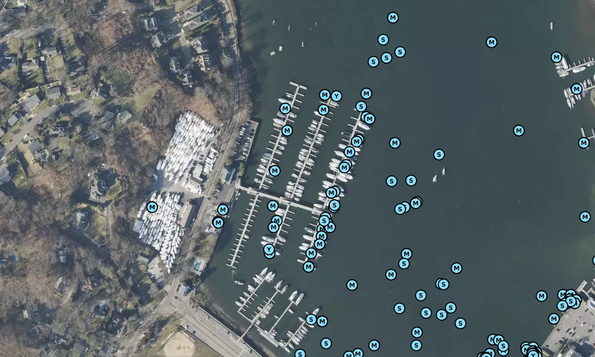 Satelite image of West Shore Marina