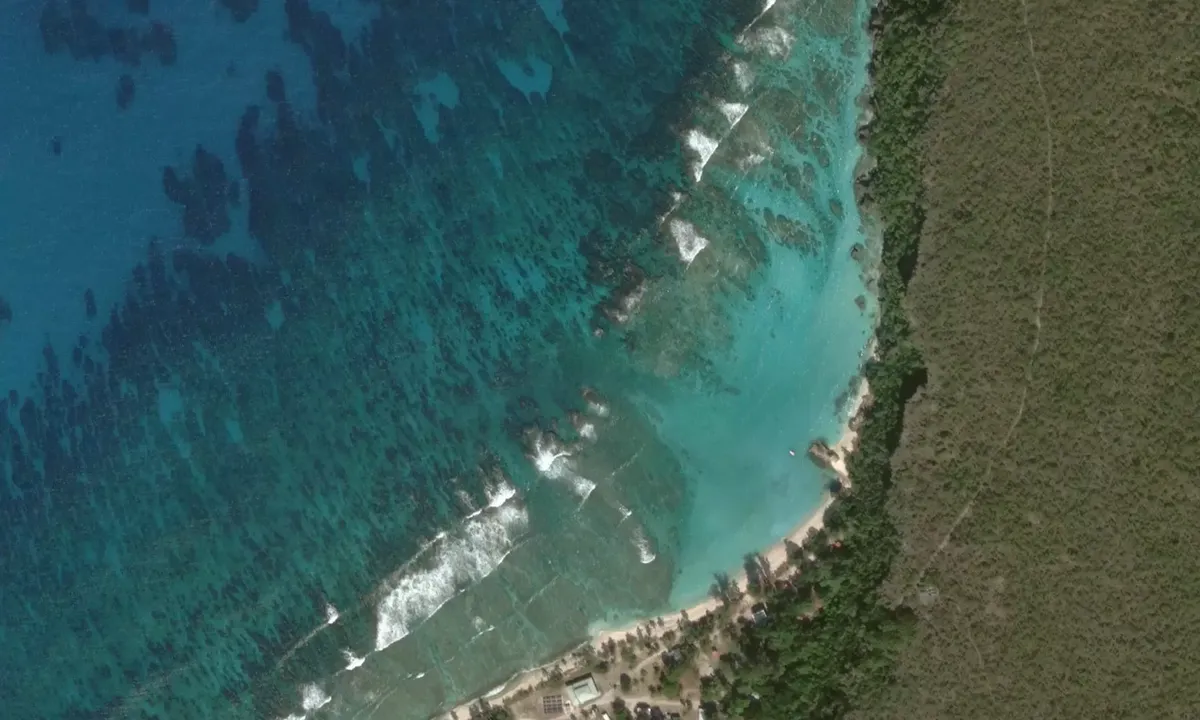 Satelite image of West Side Harbour