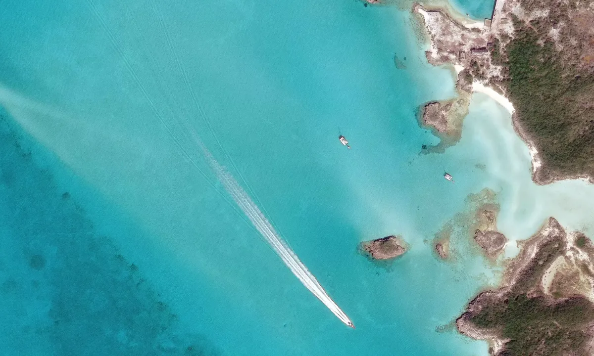 Satelite image of Western End of Decca Line