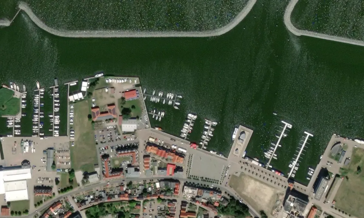 Flyfoto av Westhafen Barth