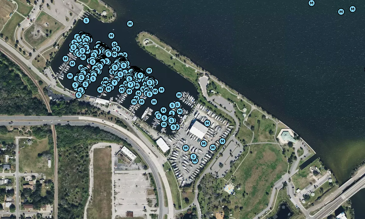 Satelite image of Westland Marina - Titusville