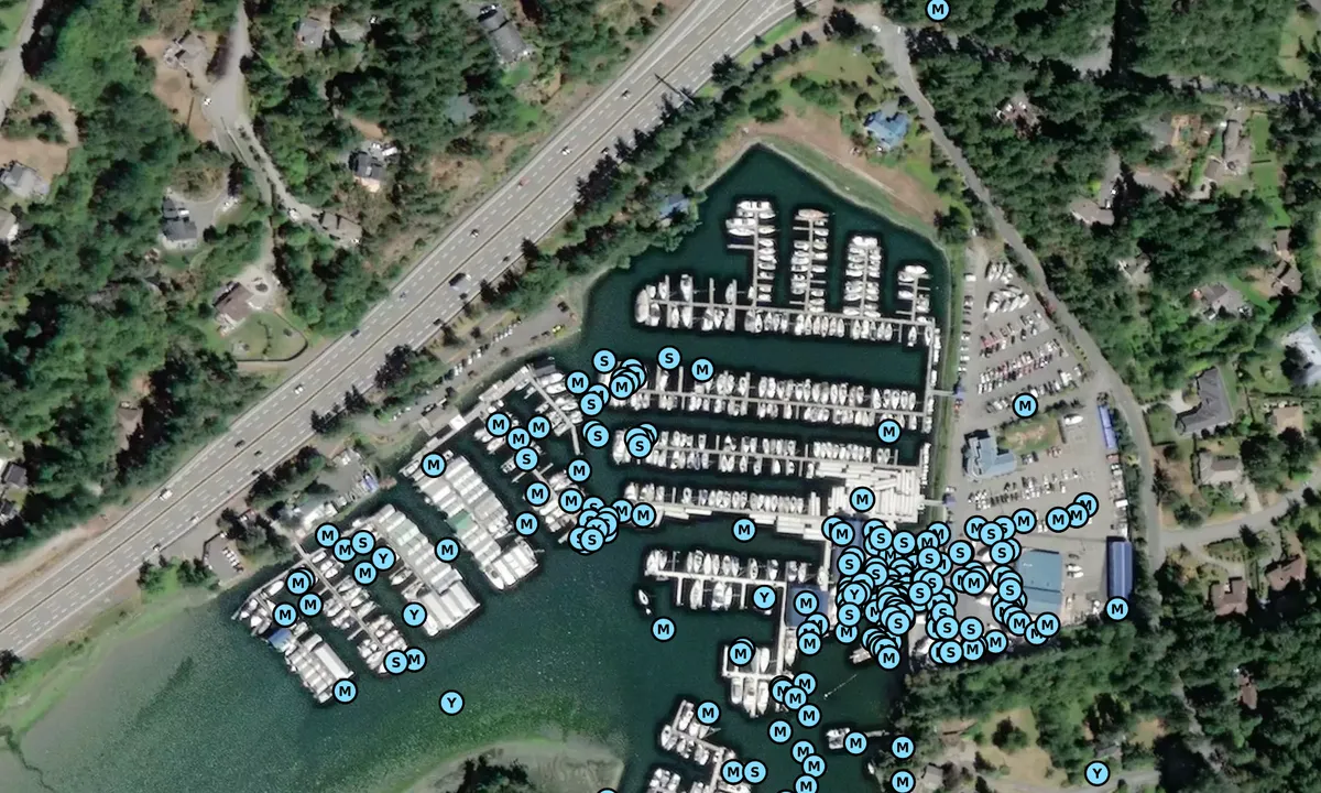 Satelite image of Westport Marina - Sidney