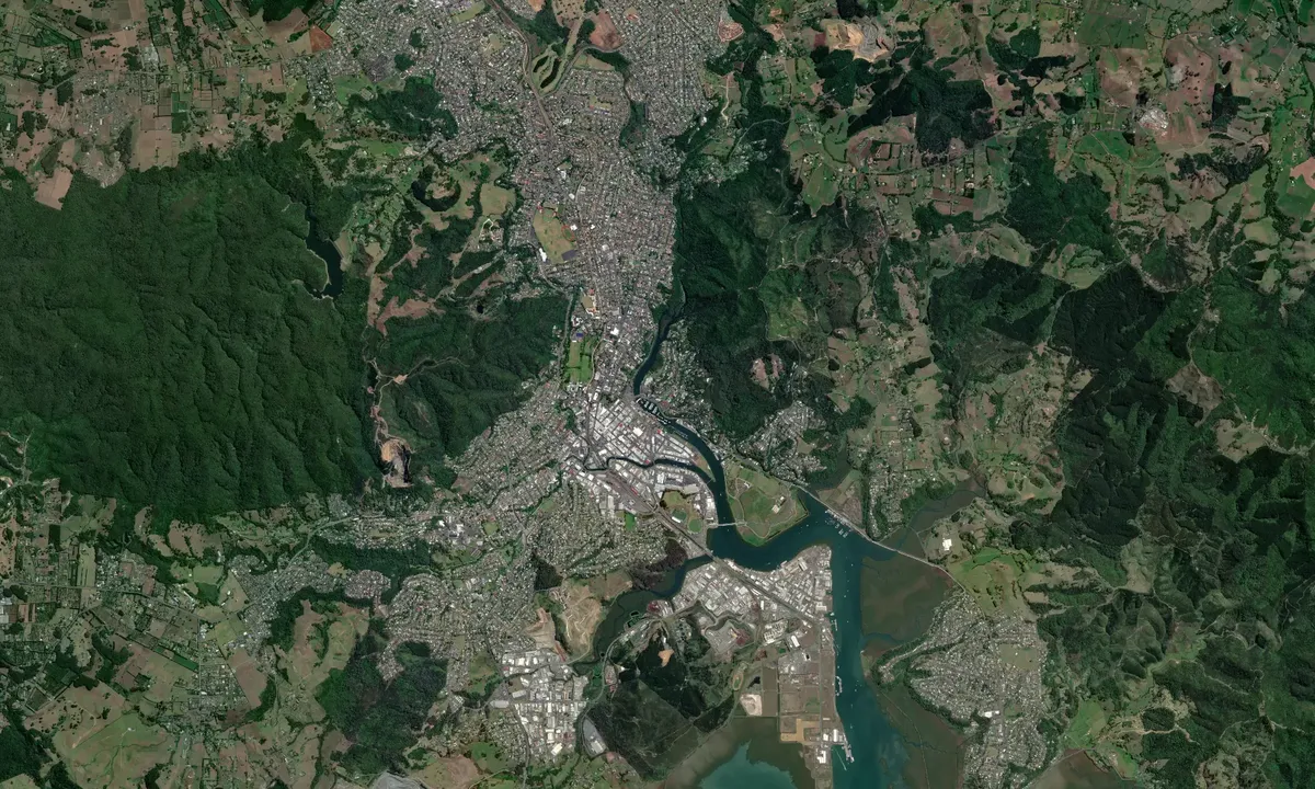 Flyfoto av Whangarei Marina
