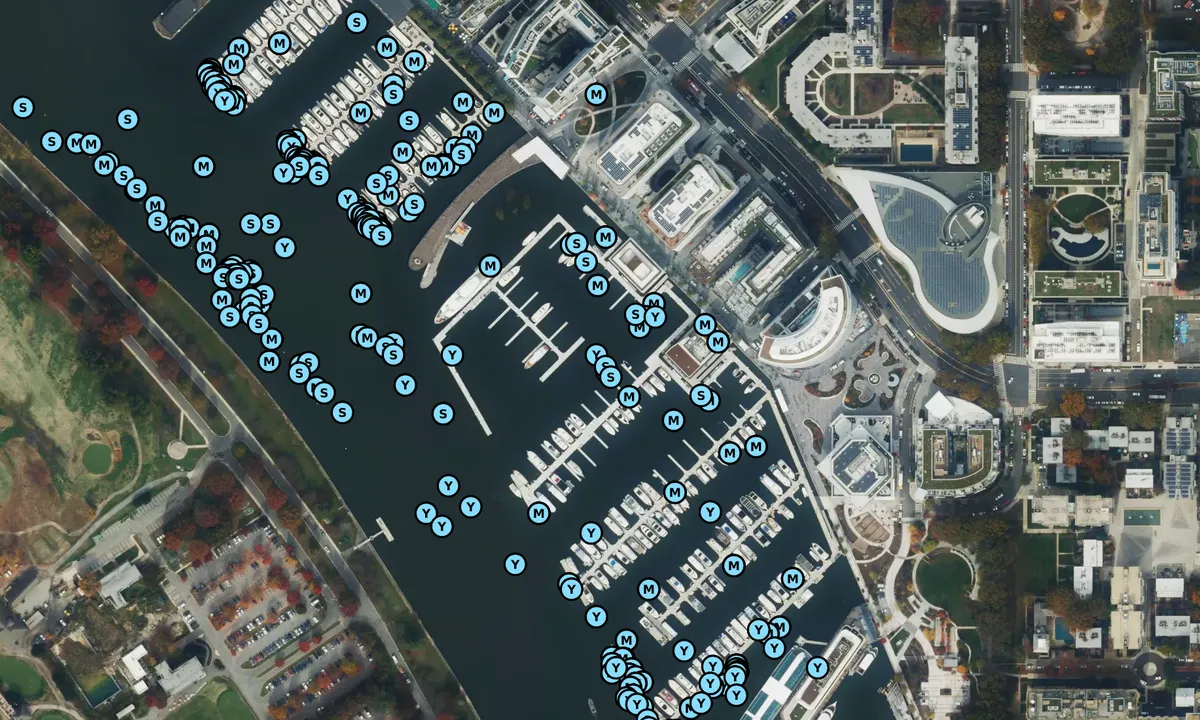 Satelite image of Wharf Marina formerly Gangplank Marina