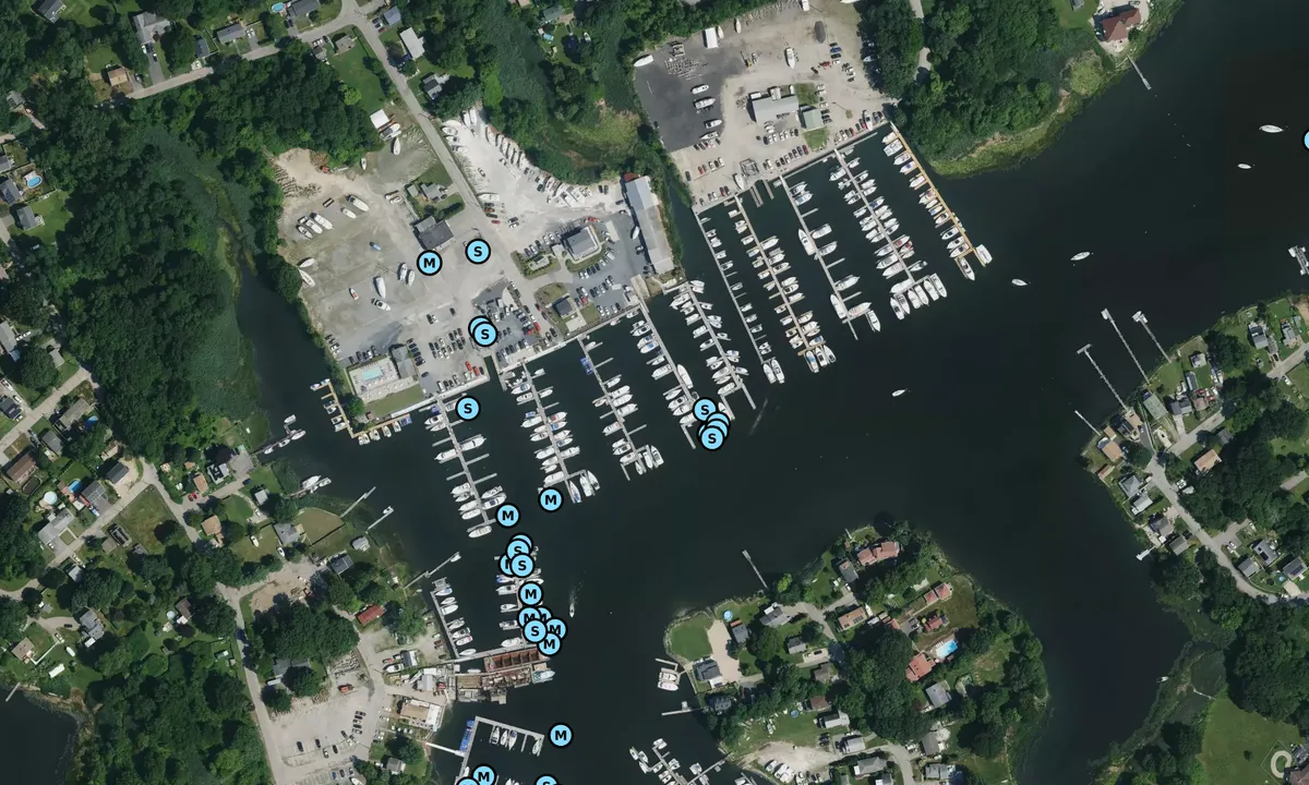 Satelite image of Wharf Marina - Warwick