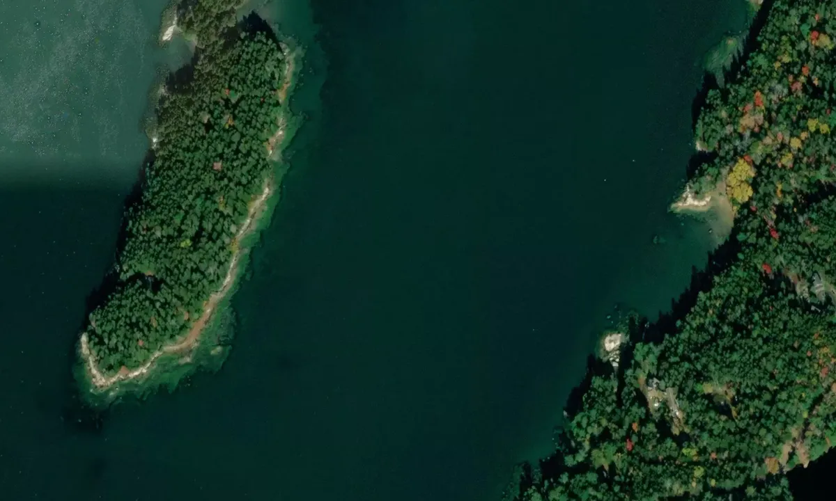 Flyfoto av Wharton’s Island
