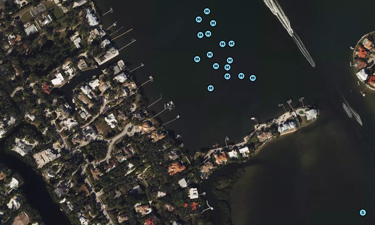 Satelite image of White Beach - Gulf Gate Estates