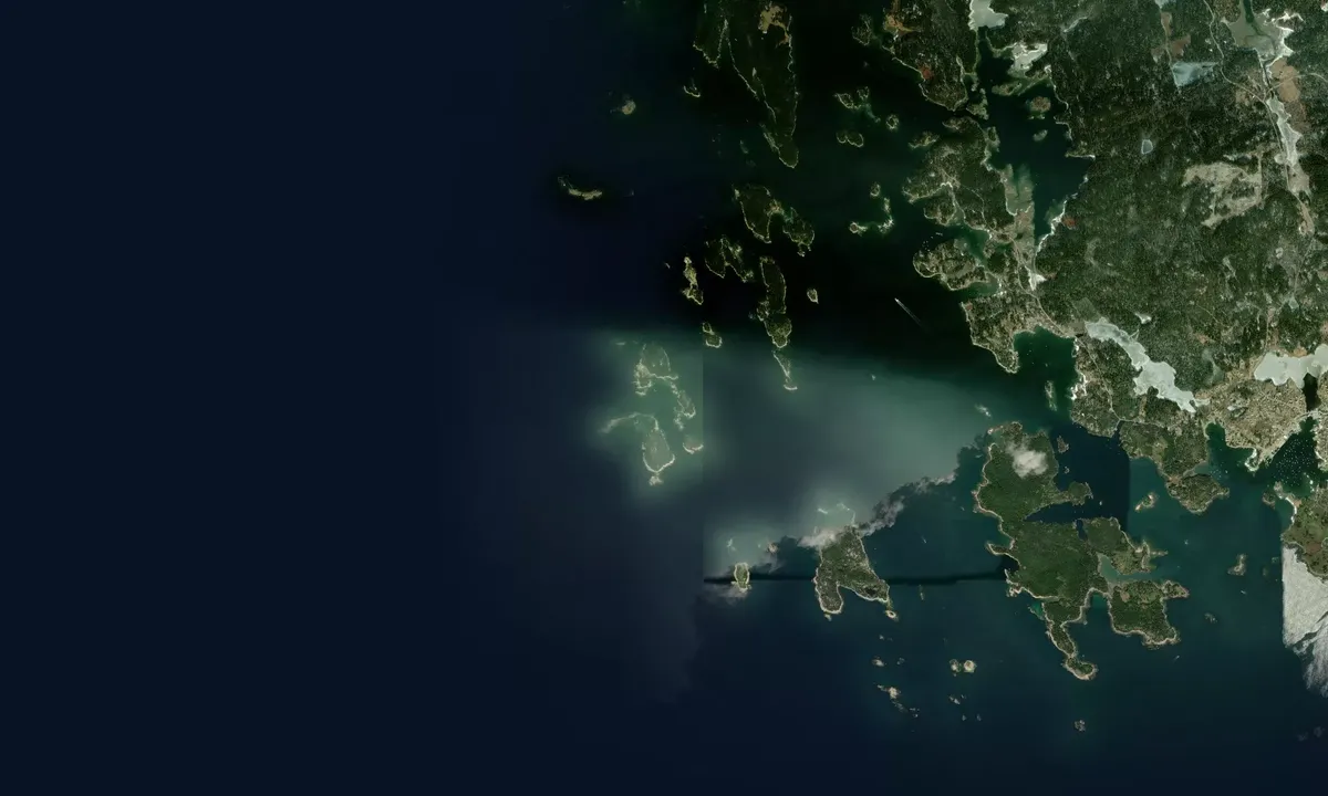 Flyfoto av White Islands