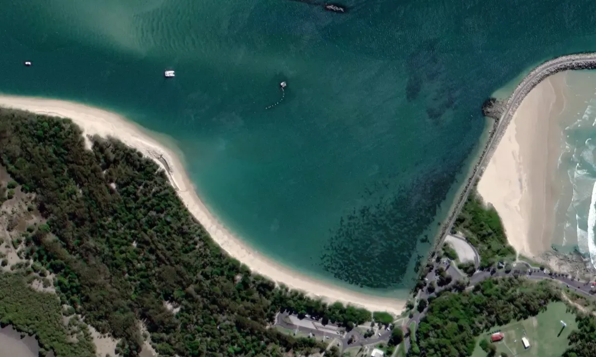 Flyfoto av Whiting Beach