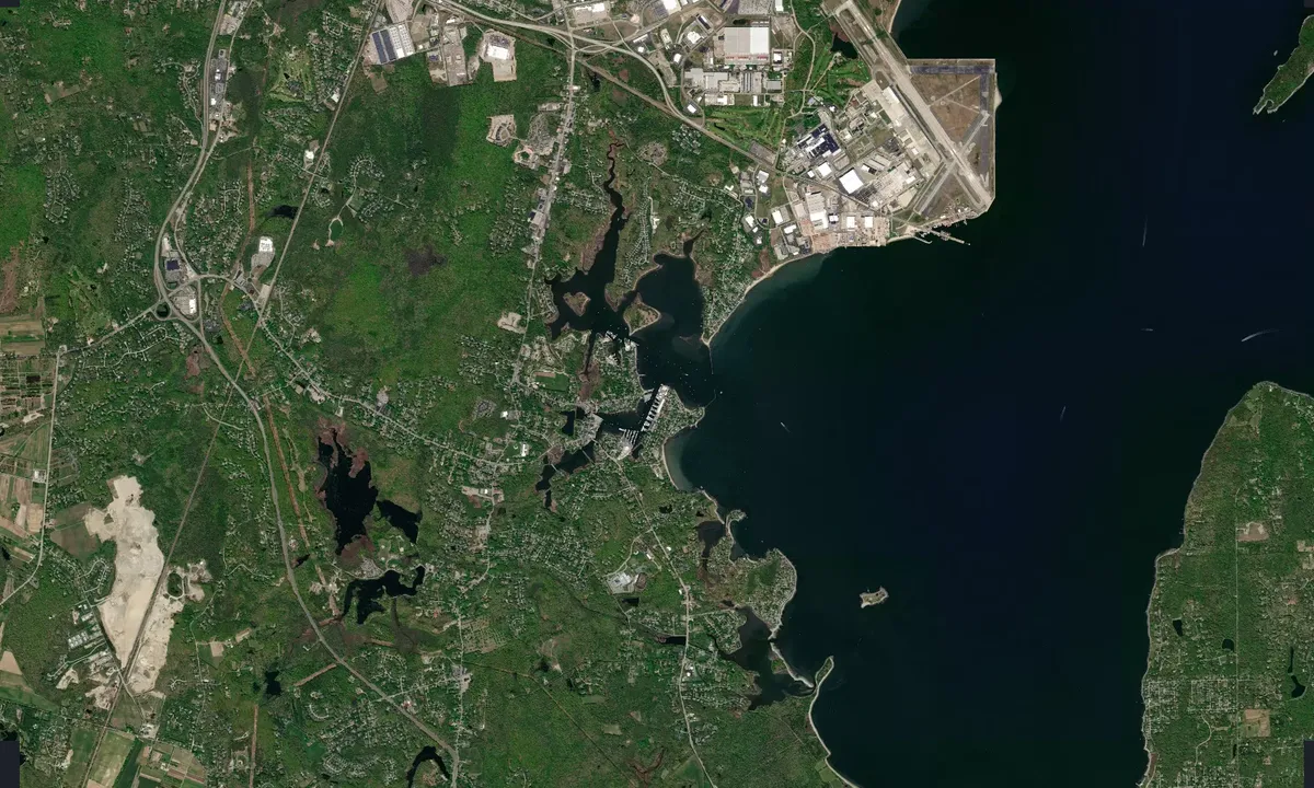 Flyfoto av Wickford Shipyard - North Kingstown