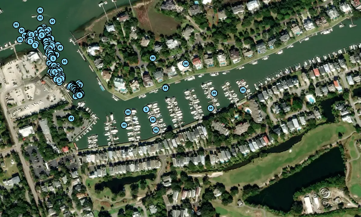 Satelite image of Wild Dunes Yacht Harbor (Private)