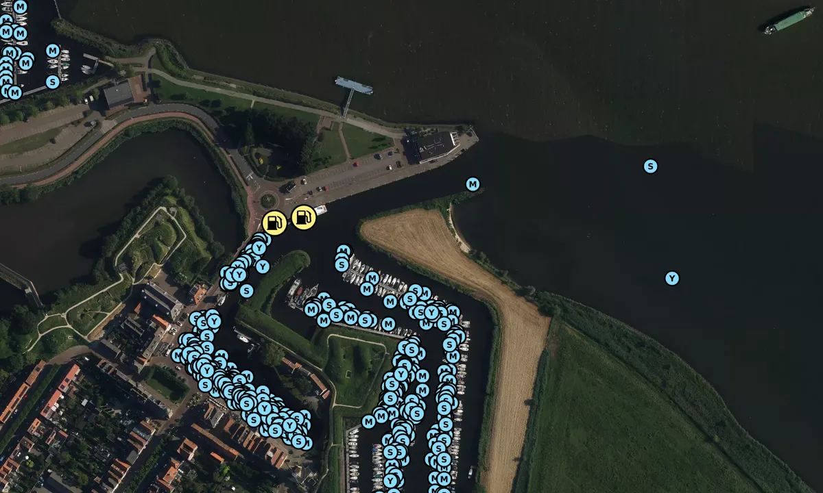 Satelite image of Willemstad Yacht Harbour