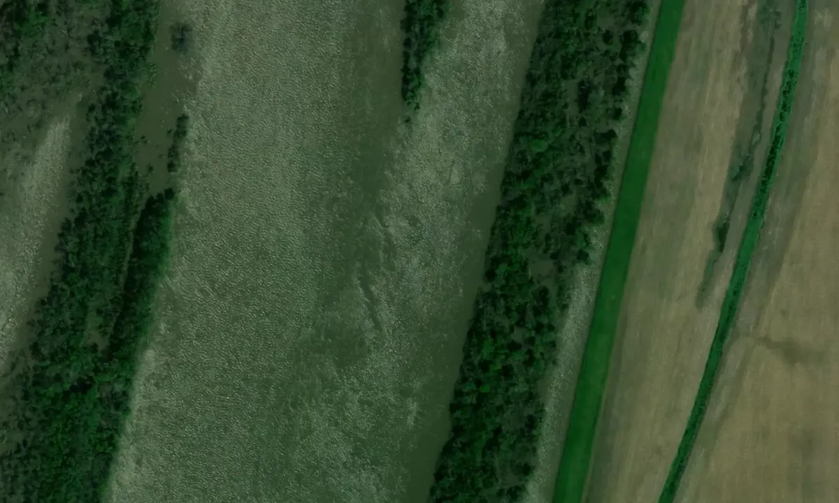 Satelite image of Willow Island