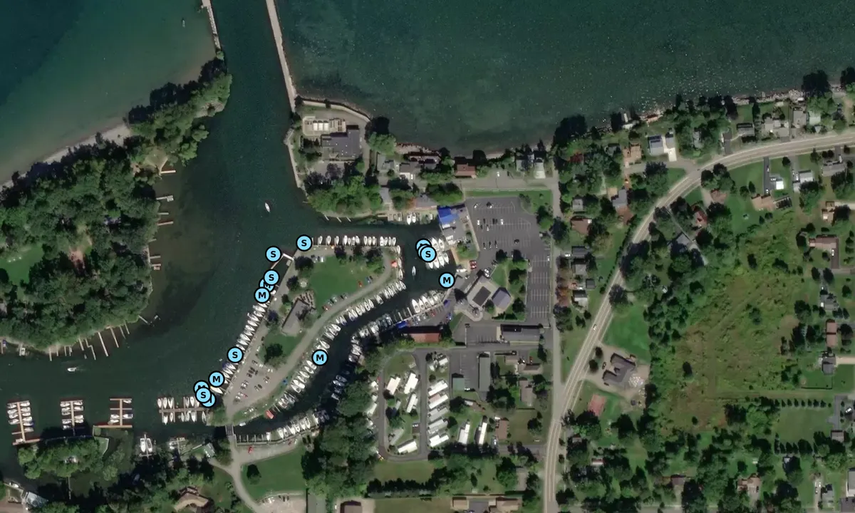 Satelite image of Wilson Boatyard and Marina