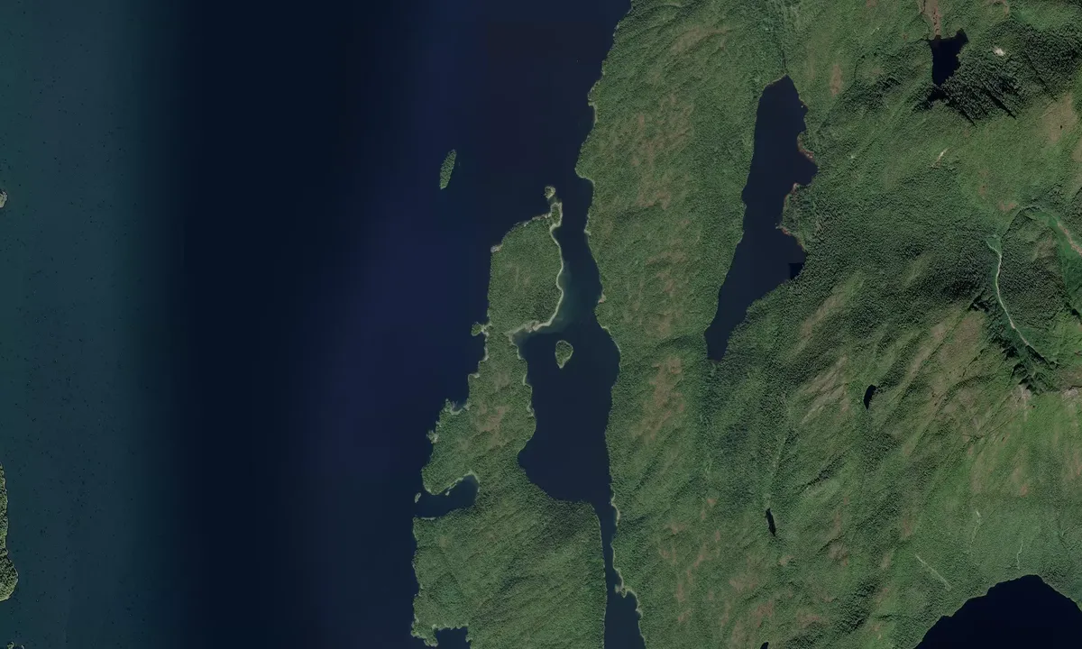 Flyfoto av Winstanley Island