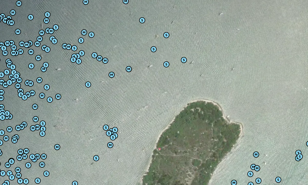 Satelite image of Wisteria Island, NW