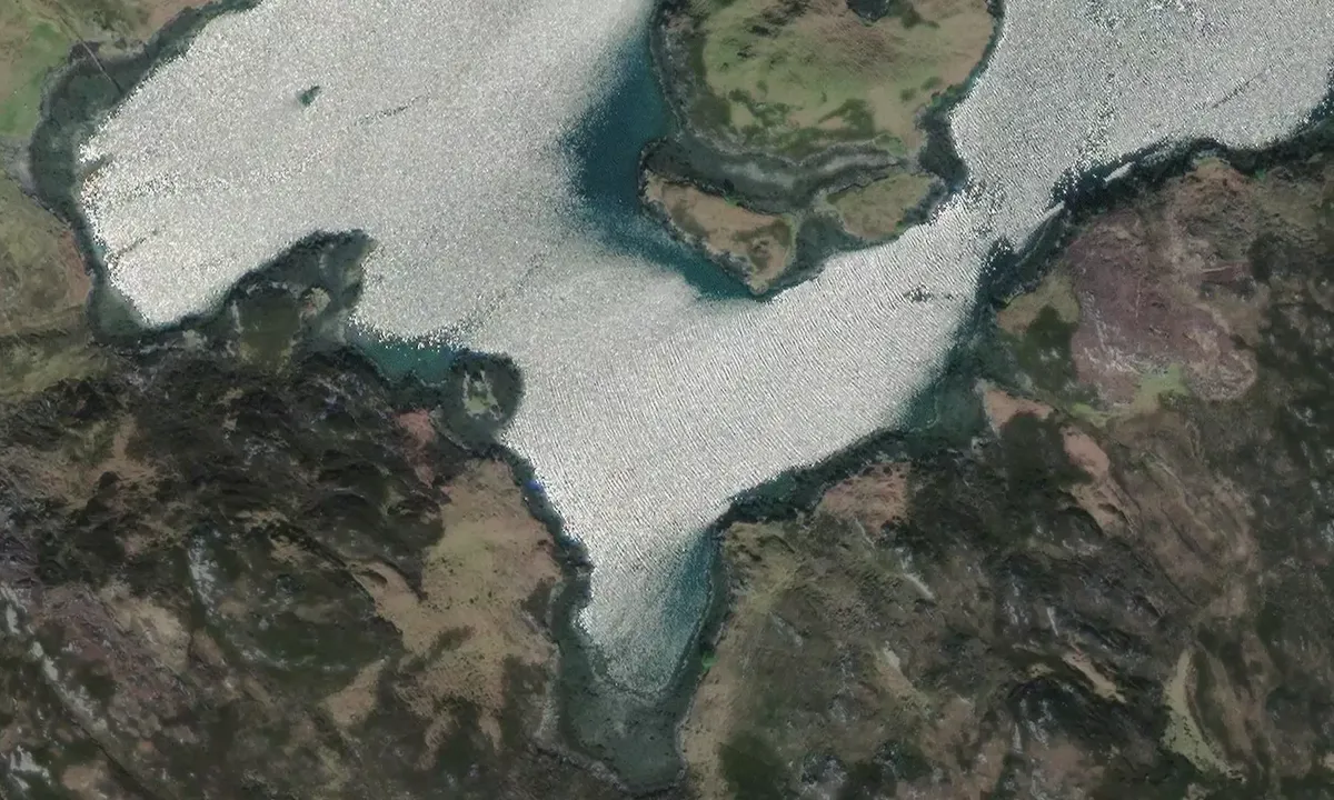 Satelite image of Witches Hole