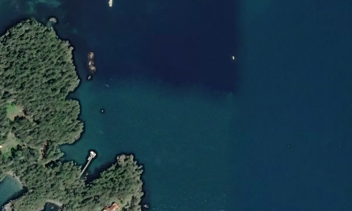 Flyfoto av Wolf Island - Sooke