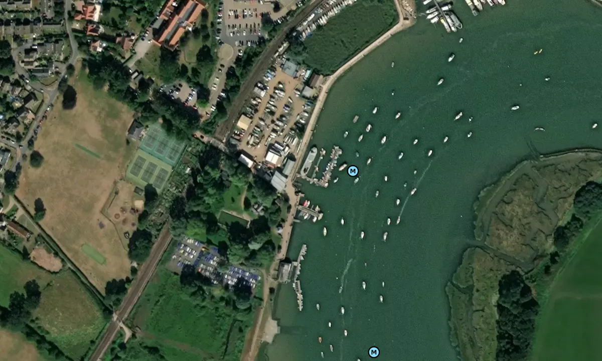 Satelite image of Woodbridge Boatyard Ltd