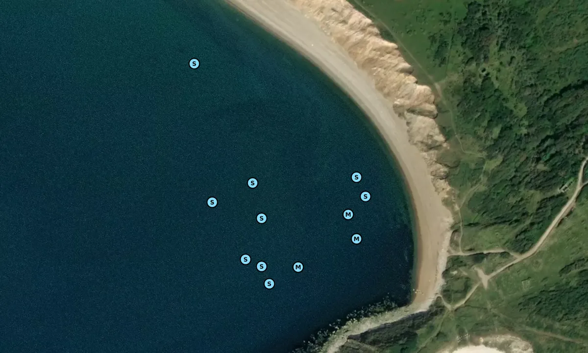 Flyfoto av Worbarrow Bay