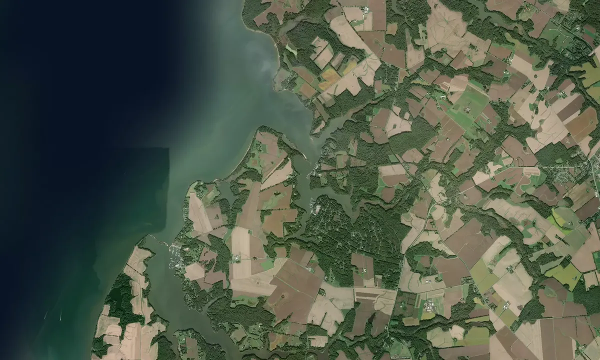 Flyfoto av Worton Creek - Chesapeake Landing