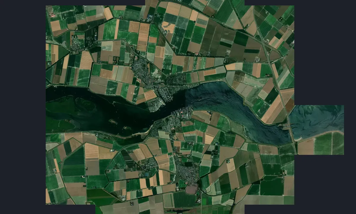 Flyfoto av Wsvw - Oude Landbouwhaven