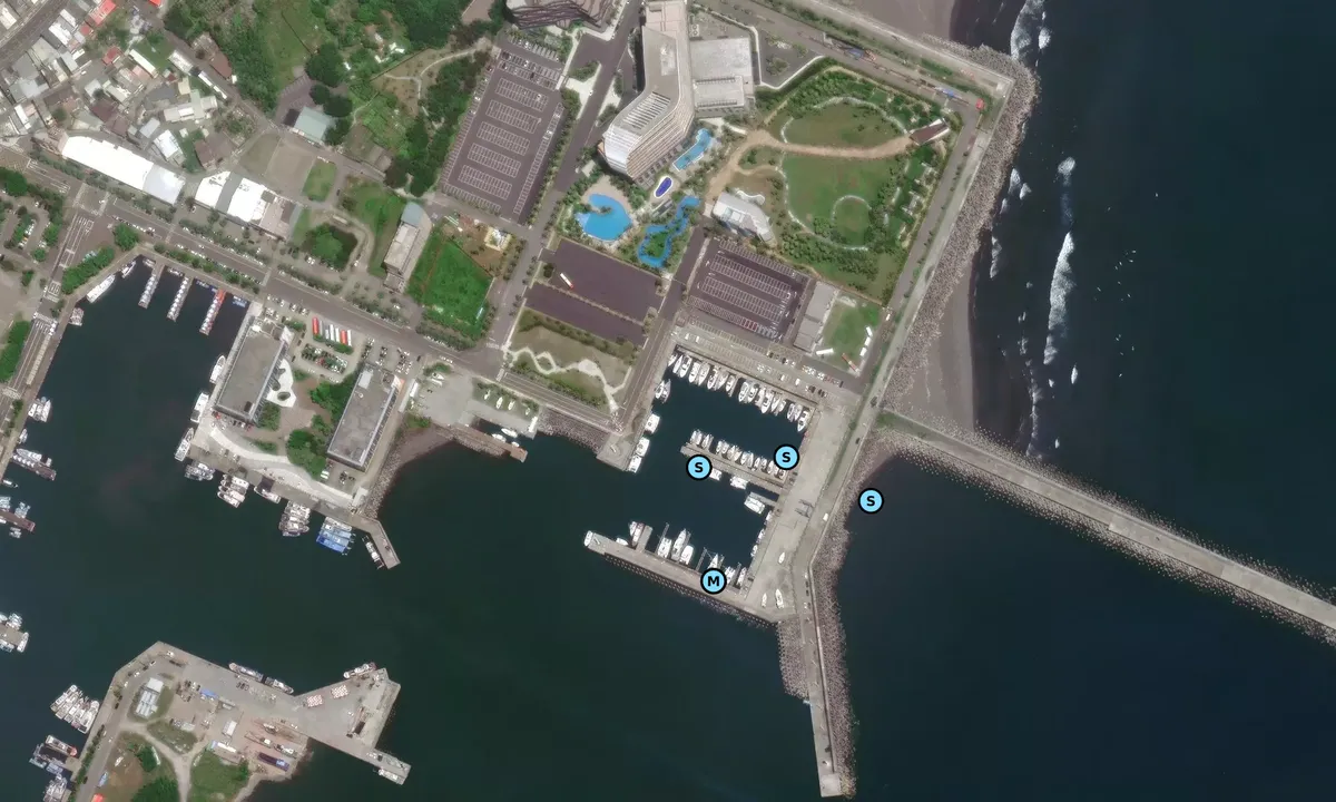 Satelite image of Wushih Harbor