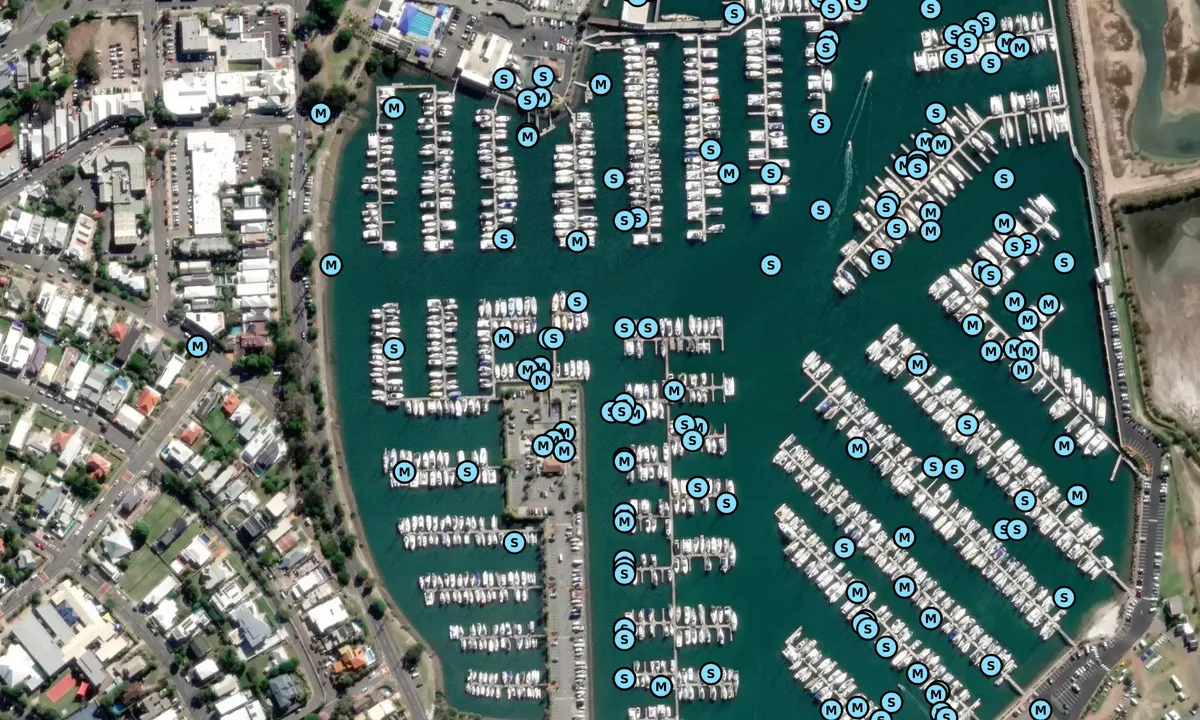 Satelite image of Wynnum Manly Yacht Club Marina Ltd