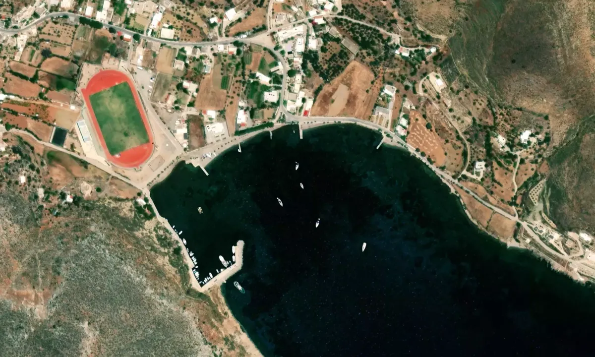 Flyfoto av Xirokampos