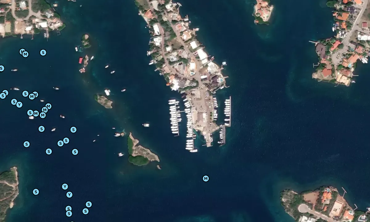 Satelite image of Yacht Club Curacao