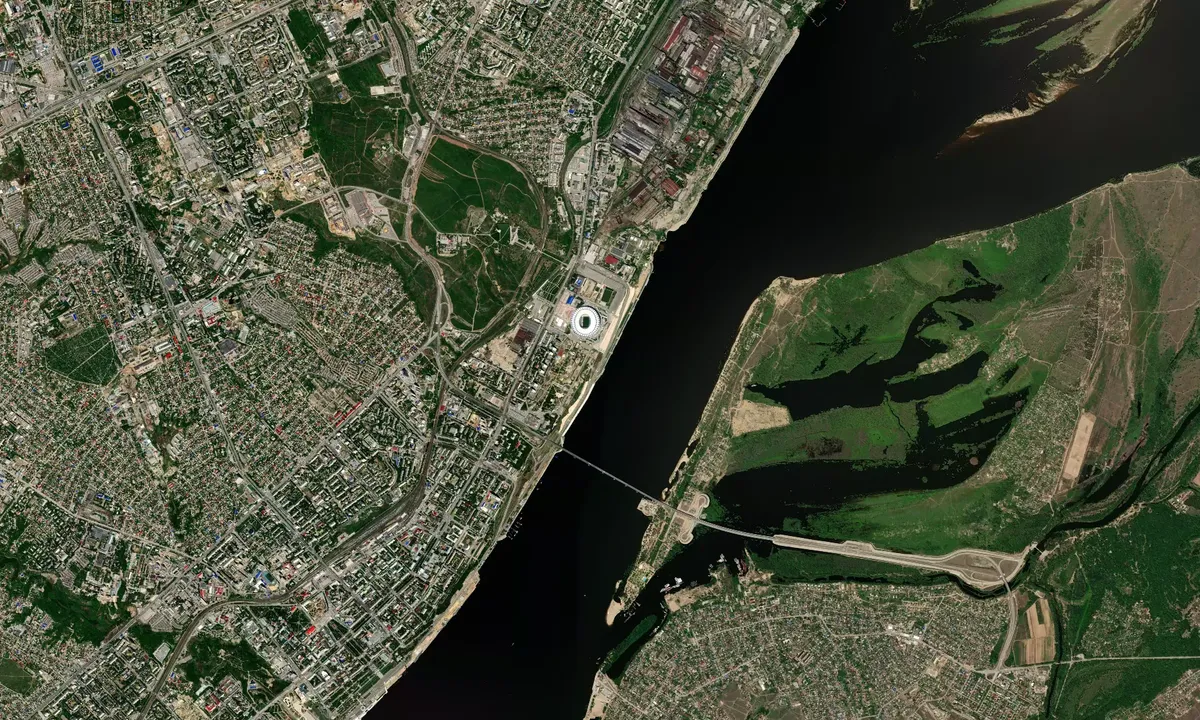 Flyfoto av Yacht-Club - Volgograd